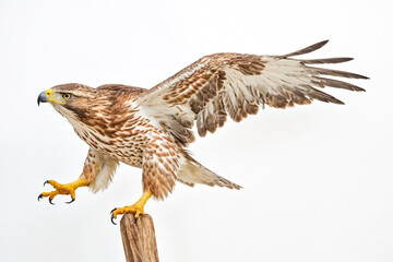 Hawk with Spread Wings