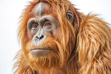 Obraz premium Close-up Portrait of an Orangutan