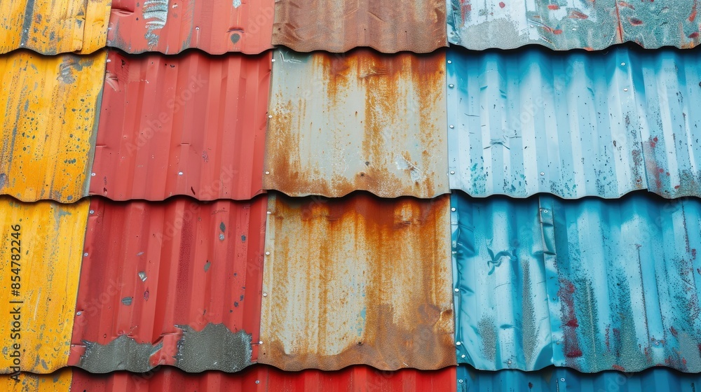 Poster galvanized sheets in multiple colors