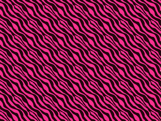 シンプルなピンク色のゼブラ柄の背景イラスト素材