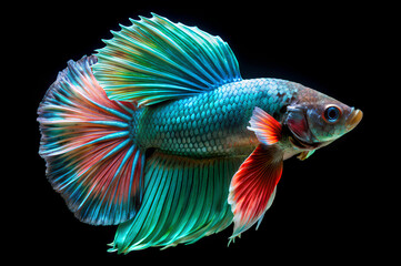 Fototapeta premium Male Betta Smaragdina, Siamese fighting fish