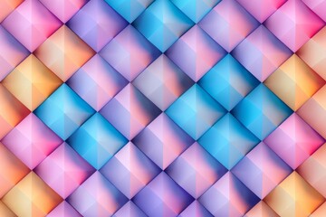 Obraz premium Abstract geometric pattern with colorful diamonds