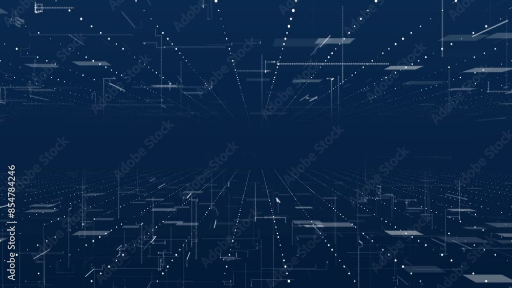 Aufkleber technology digital wave background concept. cyber technology futuristic stream. data flow. hi tech i