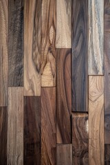 Vertical wooden slats background, natural paneling texture for interior design or backdrop
