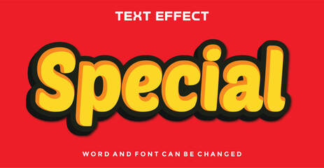 Special  editable text effect