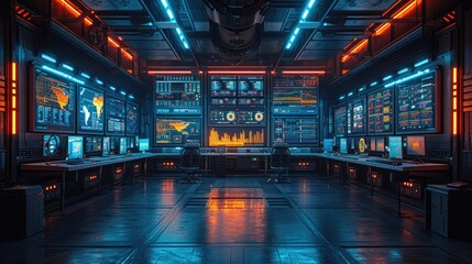 Industrial Automation Control Room