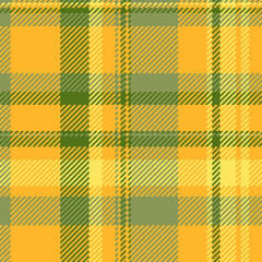 Plaid textile texture of tartan background seamless with a fabric check vector pattern.