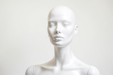 White Female Mannequin Bust