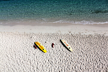 ライフガードとビーチ