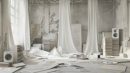 Echoes of the Past: A Room of Ceramic and Ruins