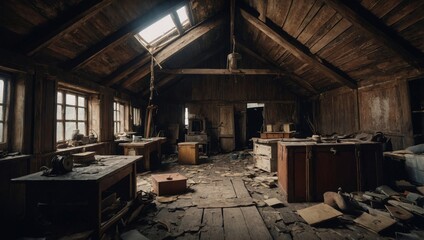 abandoned attic