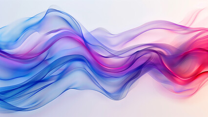 Fototapeta premium Abstract Waves: A Harmonious Blend of Hues