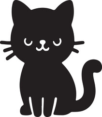 A cute cat vector art illustration