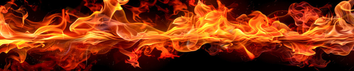 Fototapeta premium Intense Flames in Fiery Blaze