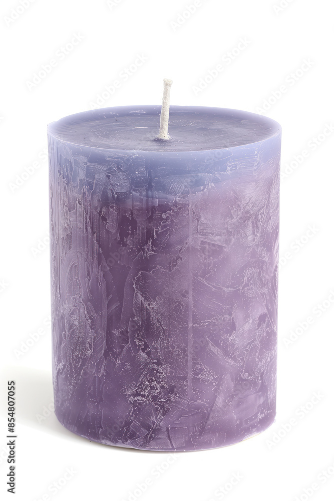 Poster artisan candle on a white background. created with generative ai technology.