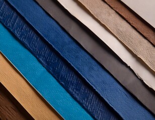 Brown and blue paper texture background.