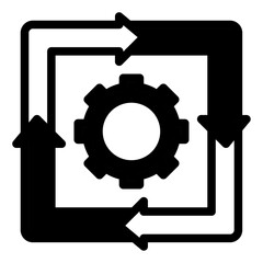 Ongoing Operation glyph icon vector for mobile app, website, logo and presentation design.