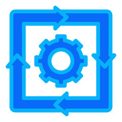 Ongoing Operation lineal duotone icon vector for mobile app, website, logo and presentation design.