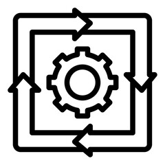 Ongoing Operation outline icon vector for mobile app, website, logo and presentation design.