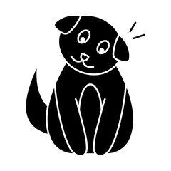 Cute Dog Glyph