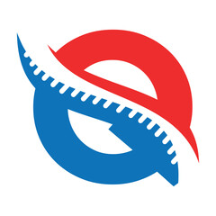 Spinal Logo combine with letter Q vector template