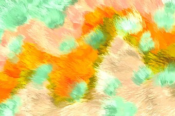 Vibrant Brushstroke Background Illustration with Pastel Tones