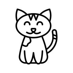 Cute Cat Lineart