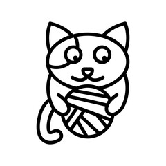 Cute Cat Lineart