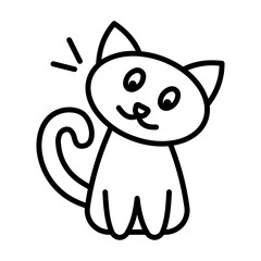 Cute Cat Lineart