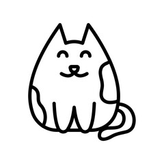 Cute Cat Lineart