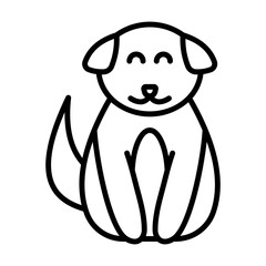 Cute Dog Lineart