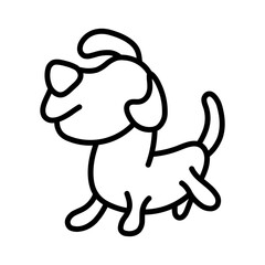 Cute Dog Lineart
