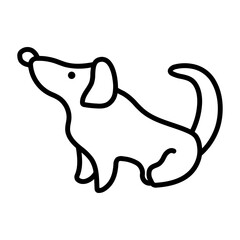 Cute Dog Lineart
