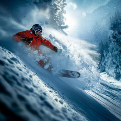 Challenging and thrilling images of extreme sports, Ai generated by PGT Studio.