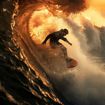 Challenging and thrilling images of extreme sports, Ai generated by PGT Studio.