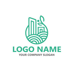landscape logo vector template