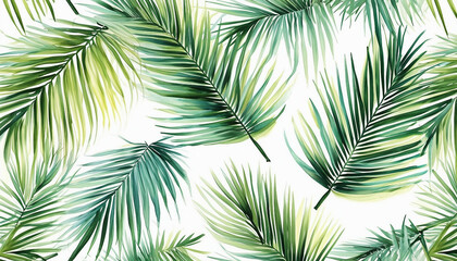 watercolour palm leaf wallpaper