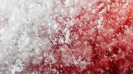 Obraz premium Abstract frozen red and white ice surface pattern wallpaper for design, print or backdrop.