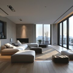 Fototapeta premium Contemporary Living Room Design