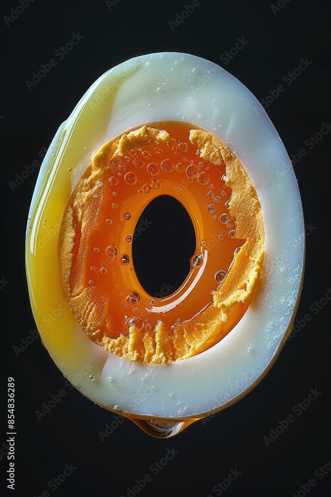 Aufkleber A detailed view of a colorful object with orange and white stripes, suitable for use in a variety of contexts