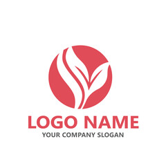  leaf logo design ready vector template