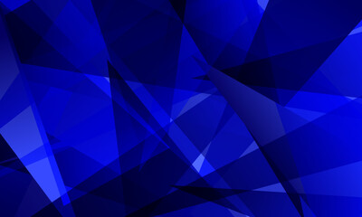 abstract blue fractal geometric triangle polygon shape background