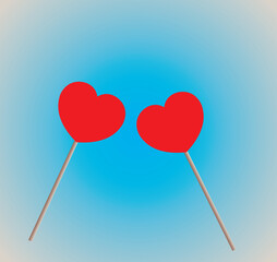Love heart concept. Red heart design.