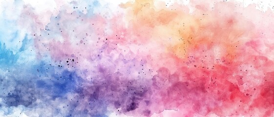 Fototapeta premium Abstract watercolor wash with pastel colors and copy space,