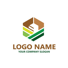 landscape logo vector template
