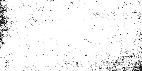 Grunge black and white. Abstract monochrome background. Vector pattern of scratches, chips, scuffs. Vintage worn surface. Old wall texture