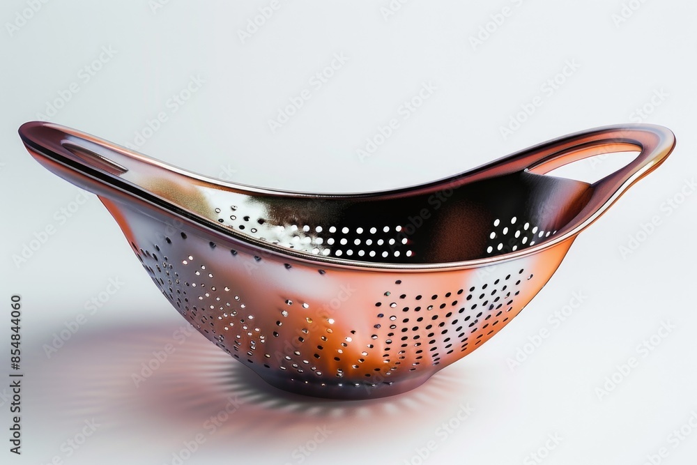 Poster A close-up shot of a colander sitting on a table