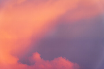 Picturesque sunset clouds in the sky.