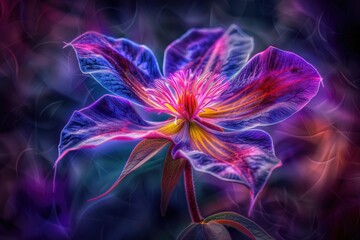 Obraz premium A detailed shot of a single flower with a blurred out background