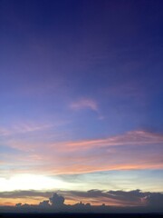 sunset over the ocean